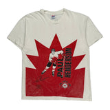 Single Stitch Paul Henderson Hanes Graphic T-Shirt - XL Red Cotton