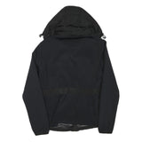 MALVIN Womens Black Outdoor Jacket S Polyester Blend Woven Plain Zip Hooded