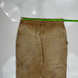 Carhartt Double Knee Carpenter Pants - 36W 30L Brown Cotton