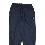 CHAMPION Mens Joggers Navy Blue White Stripe Regular Tapered L W32 L31 Sport