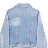 LEVI'S Womens Blue Denim Jacket S Cotton Classic Button Closure Casual
