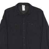 THE NORTH FACE Mens Black Plain Shirt M Polyester Blend Outdoors Casual