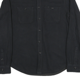 THE NORTH FACE Mens Black Plain Shirt M Polyester Blend Outdoors Casual