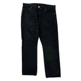 Levis 501 Jeans - 35W 30L Black Cotton