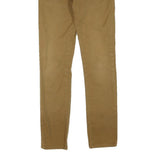 CARHARTT Womens Regular Fit Beige Cotton Blend Trousers W32 L32 Zip Closure