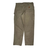 Carhartt Carpenter Trousers - 36W 34L Khaki Cotton