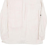 ZARA Womens Cream Shirt Long Sleeve Collared Plain M Lightweight Elegant