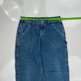 Carhartt Double Knee Carpenter Jeans - 36W 34L Blue Cotton