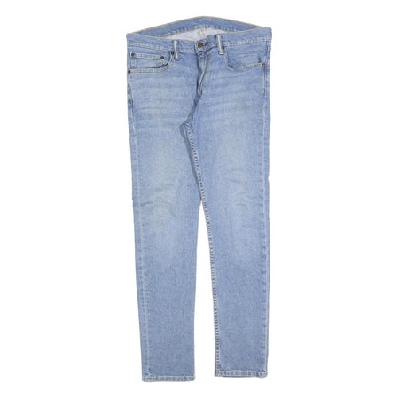 LEVI'S 519 Mens Slim Light Blue Denim Jeans W34 L32 Classic Cotton Blend Zip