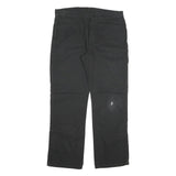 DICKIES Mens Cotton Blend Black Regular Fit Straight Leg Trousers W36 L32