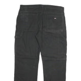 DICKIES Mens Cotton Blend Black Regular Fit Straight Leg Trousers W36 L32