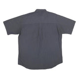 CHAPS RALPH LAUREN Mens Blue Polyester Blend Shirt XL Button Down Casual Summer