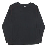 PUMA Mens Black Long Sleeve T-Shirt XL Crew Neck Cotton Sportswear Casual