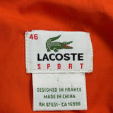 Lacoste Windbreaker - Large Orange Polyester