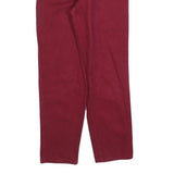 FREEKS Womens Jeans Red Regular Straight Denim W26 L28 Cotton Blend Zip