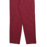 FREEKS Womens Jeans Red Regular Straight Denim W26 L28 Cotton Blend Zip