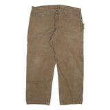 DICKIES Mens Regular Fit Brown Denim W40 L30 Workwear Carpenter Jeans Zip