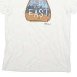 TIMBERLAND Mens White North East Graphic T-Shirt M Short Sleeve Crew Neck Casual