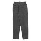 LEVI'S Womens Slim Black Denim Slim Jeans Button W28 L30 Classic Fit