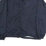 LANDMARK Mens Navy Blue Classic Jacket L Polyester Plain Button Closure