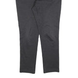 DKNY Womens Cotton Blend Black Slim Straight Trousers W34 L28 Stylish Comfort