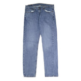 LEVI'S 505 Mens Jeans Blue Regular Straight Denim Medium W36 L34 Classic Fit Zip