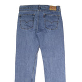 LEVI'S 505 Mens Jeans Blue Regular Straight Denim Medium W36 L34 Classic Fit Zip