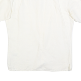 NAUTICA Mens White Cotton Blend Short Sleeve Shirt M Classic Fit Casual