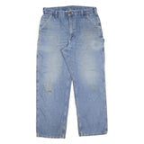 CARHARTT Mens Jeans Blue Regular Straight Denim Medium W36 L30 Workwear