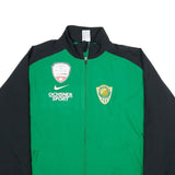 NIKE Mens Green & Black Sport Team Zip Jacket XL Polyester Athletic