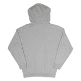 ADIDAS Womens Grey Cotton Blend Hoodie UK 10 Trefoil Logo Pullover