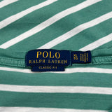 Polo By Ralph Lauren Striped T-Shirt - XL Green Cotton