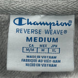 Reverse Weave Champion Spellout 1/4 Zip - Medium Black Cotton