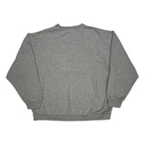 American Flag Chaps Ralph Lauren Spellout Sweatshirt - XL Gray Cotton Blend
