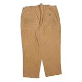 CARHARTT Mens Regular Fit Jeans Beige Cotton Blend Zip W42 L30 Workwear Durable