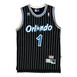 Orlando Magic Adidas #1 Mcgrady Jersey - Large Black Polyester