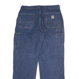 CARHARTT Mens Blue Regular Fit Straight Leg Denim Jeans W32 L32 Workwear Casual
