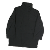 NAUTICA Mens Black Polyester Blend Casual Jacket L Zip Pocket Winter Outerwear