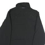 NAUTICA Mens Black Polyester Blend Casual Jacket L Zip Pocket Winter Outerwear