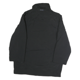 NAUTICA Mens Black Polyester Blend Casual Jacket L Zip Pocket Winter Outerwear