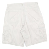 WRANGLER Mens White Cargo Shorts M W32 Casual Cotton Blend Pockets