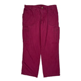 Carhartt Cargo Pants - XL Red Cotton Blend