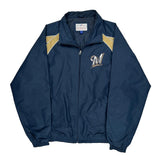 Milwaukee Brewers Mlb Windbreaker - XL Gold Polyester