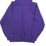BADGER Mens Purple Hueytown Baseball Hoodie S Cotton Blend Pullover Casual