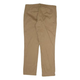 TOMMY HILFIGER Mens Cotton Blend Beige Regular Straight Trousers W36 L29 Classic