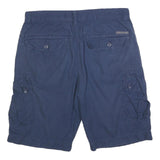 CALVIN KLEIN JEANS Mens Navy Casual Cargo Shorts M W34 Cotton Blend Pockets