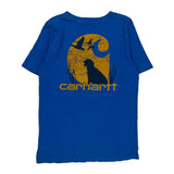 Age 7 Carhartt Graphic T-Shirt - Small Blue Cotton