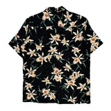Paradise Found Floral Hawaiian Shirt - Large Black Viscose