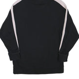 ELLESSE Womens Black & Pink Hoodie UK 12 Cotton Blend Pullover Casual Sweatshirt