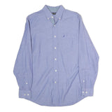 NAUTICA Mens Blue Button-Down Oxford Shirt S Casual Cotton Blend Long Sleeve